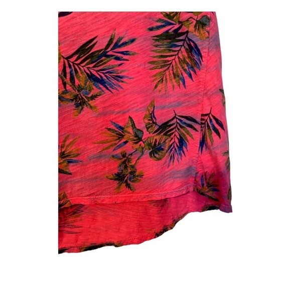 Fresh Produce Women's Pink Tropical Print Short Sleeve Scoop Neck Tee Size XS - Picture 7 of 7